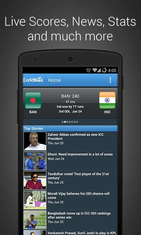 Android Apps by Cricbuzz.com on Google Play.
